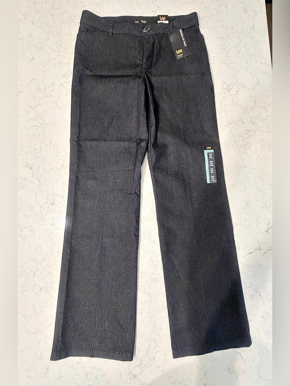 Lee Ultra Lux Comfort Trouser (Black Rinse, Size 10 Long, NWT)